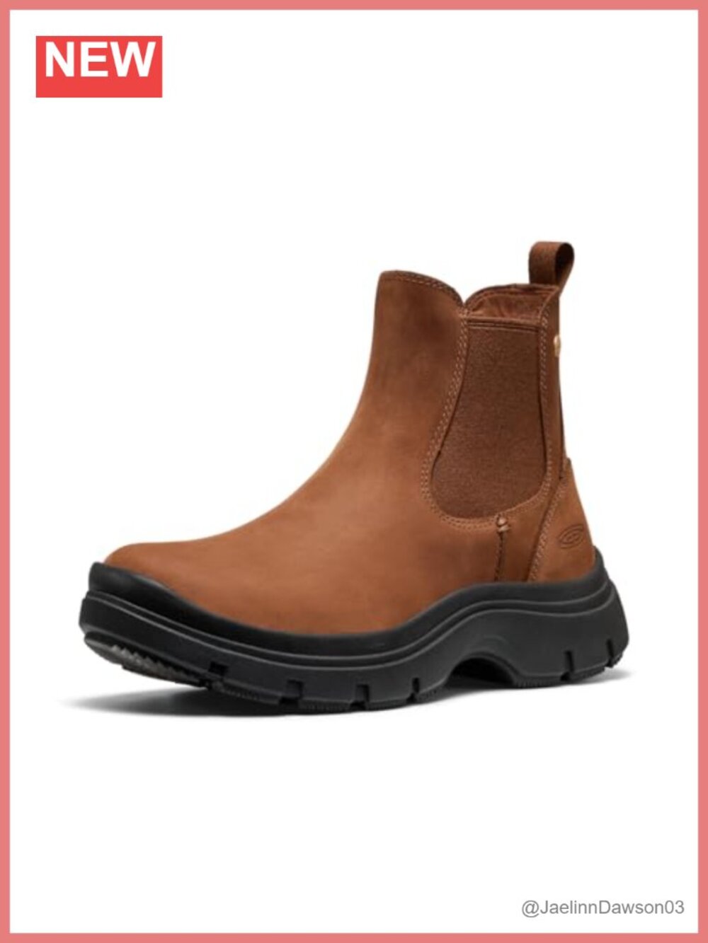 KEEN Women's Kosa Chelsea Boots Water Resistant Leather Pull-On Ankle Booties